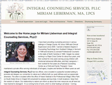 Tablet Screenshot of integralcounselingservices.com